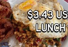 $3.43 USD LUNCH! (120 Baht) #Pattaya #Thailand ผัดกะเพราหมูสับ 120 Baht Lunch in Pattaya, Thailand ผัดกะเพราหมูสับ Gaprao Moo Sap $3.43 USD THAI FOOD