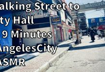 Angeles City Walking Street to City Hall in 9 Minutes. Trike Ride #ASMR (No Talking) 2022 0326 Philippines Lifestyle 9 Minutes from Walking Street to Angeles City Hall Trike Ride