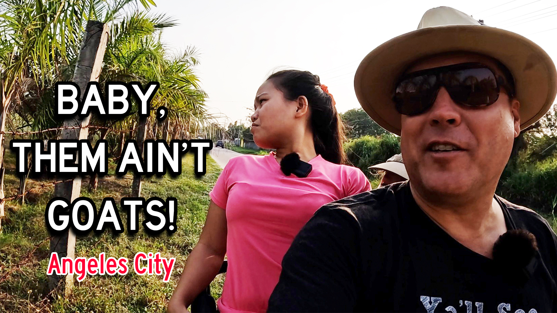 Fatima Spots a Flock of Big Goats on Our Nightly Tour? Philippines 