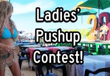 Strong BEAUTIFUL LADY Contest at Mango Deck Cabo San Lucas! #BIKINIS Tough Woman Contest at Mango Deck Cabo San Lucas! #BIKINIS