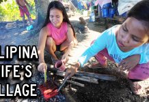 Family Day and Outdoor Cooking in Filipina Wife’s Village! Philippines Lifestyle Filipina Wife's Village Grilled Fish