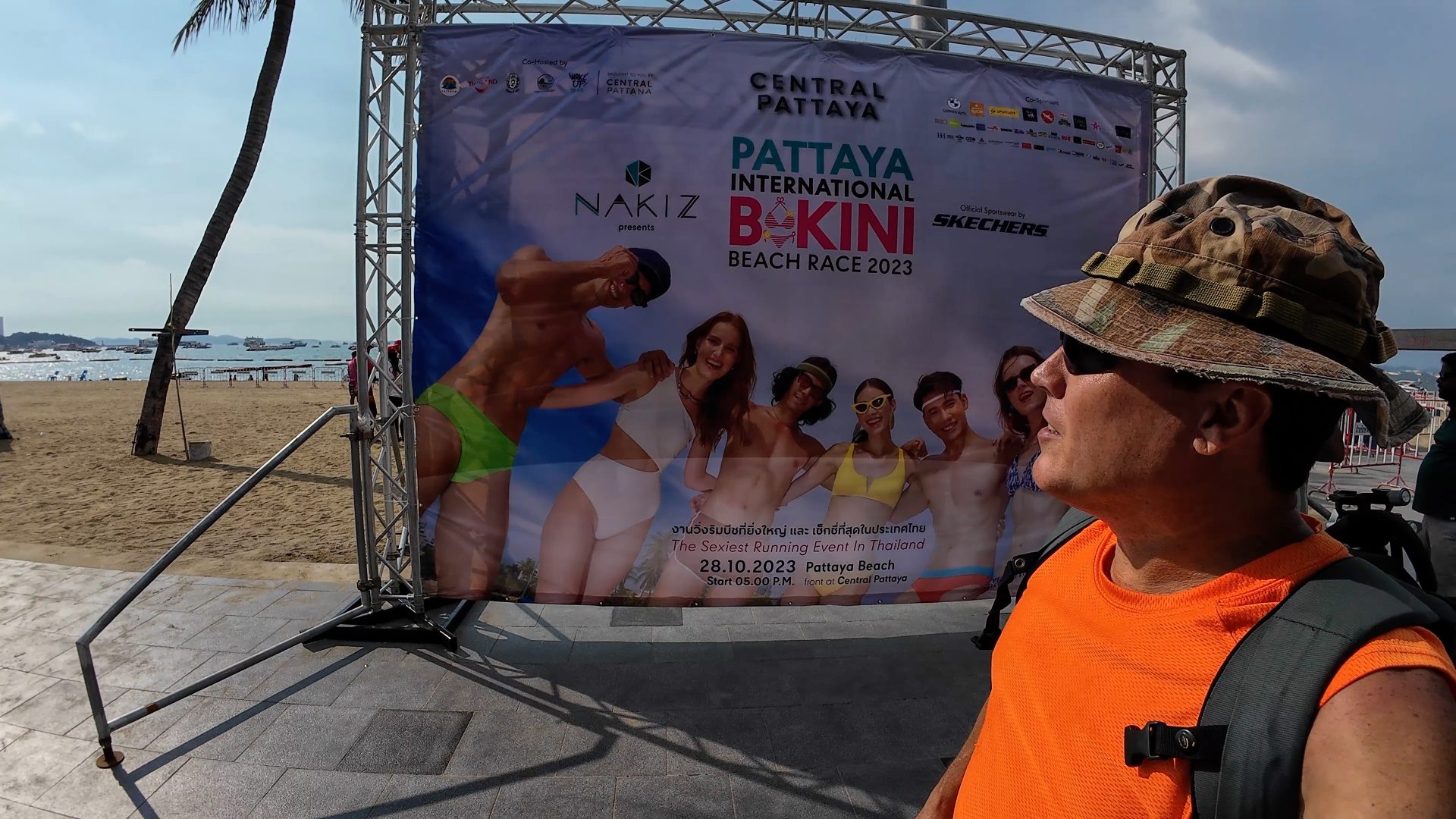 Thailand Lifestyle Bikini Race on the Beach