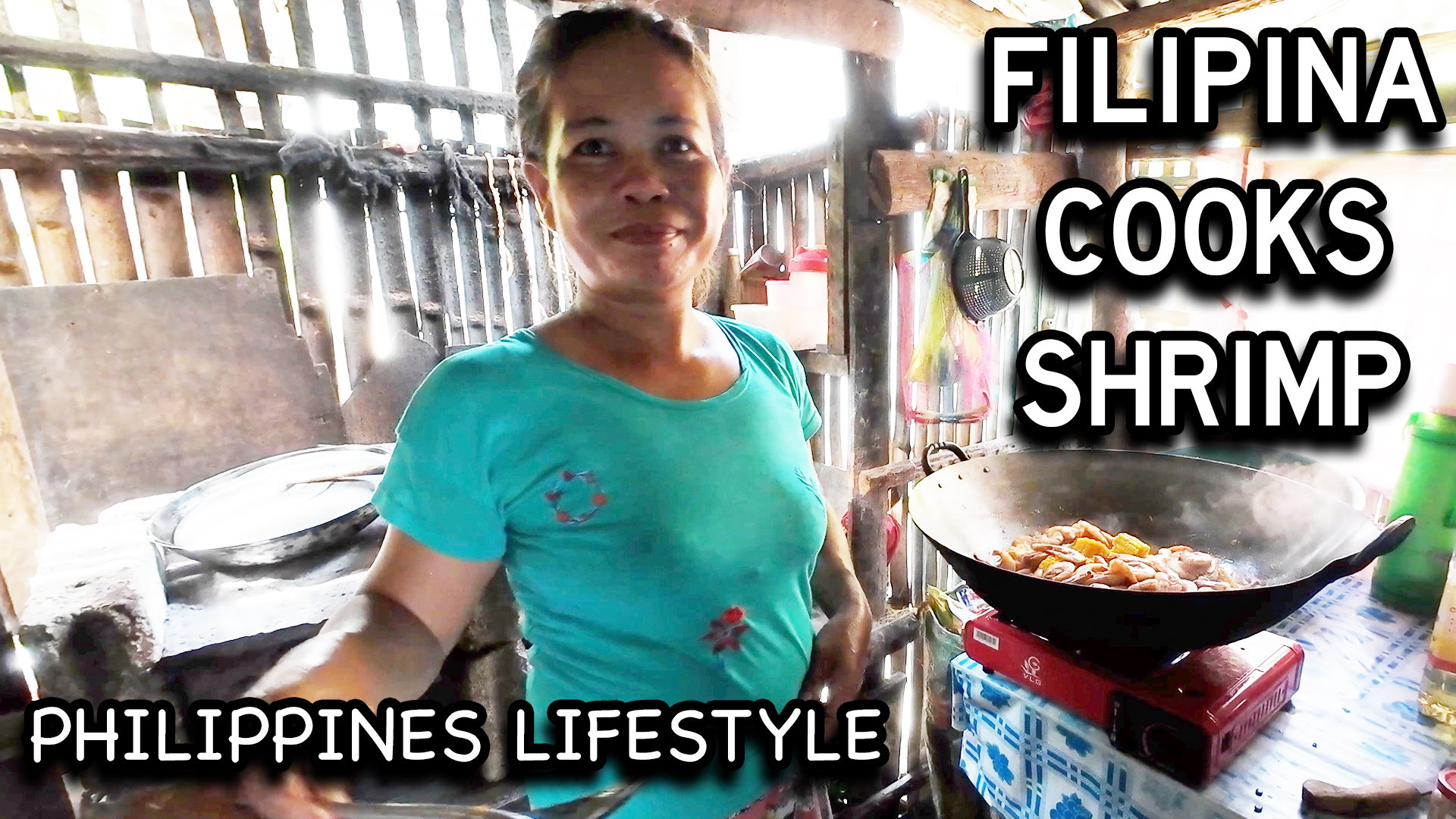 Fatima's Sister Cooks Garlic Butter Shrimp and Corn!