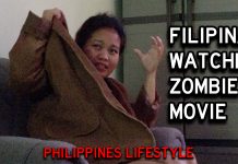 Filipina Wife Watching Zombie Movie Filipina Wife Watching Zombie Movie