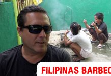 Philippines Lifestyle – Filipina Wife Barbecues Pork Chops on the Grill Philippines Lifestyle - Filipina Wife Barbecues Pork Chops on the Grill