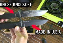 Authentic Gerber Strongarm Fixed-Blade Knife Made in U.S.A. Compared to a Chinese Knockoff Authentic Gerber Strongarm Fixed-Blade Knife Made in U.S.A. Compared to a Chinese Knockoff