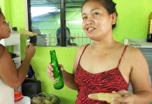 Filipina Wife and Sister Eat Corn and Drink Mountain Dew While Frying Cookies Filipina Wife and Sister Eat Corn and Drink Mountain Dew While Frying Cookies