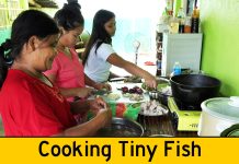 3 Filipinas Cooking Tiny Fish Patties and Spicy Spaghetti 3 Filipinas Cooking Tiny Fish Patties and Spicy Spaghetti