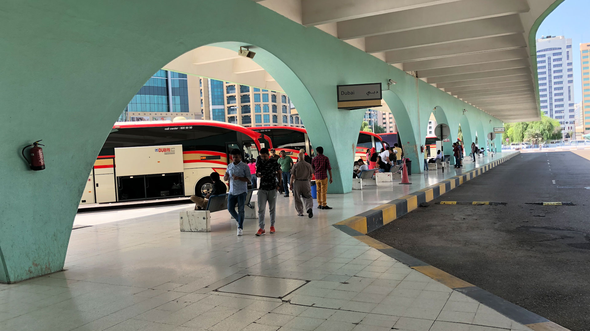 Abu Dhabi Main Bus Terminal - Dubai Departure Area