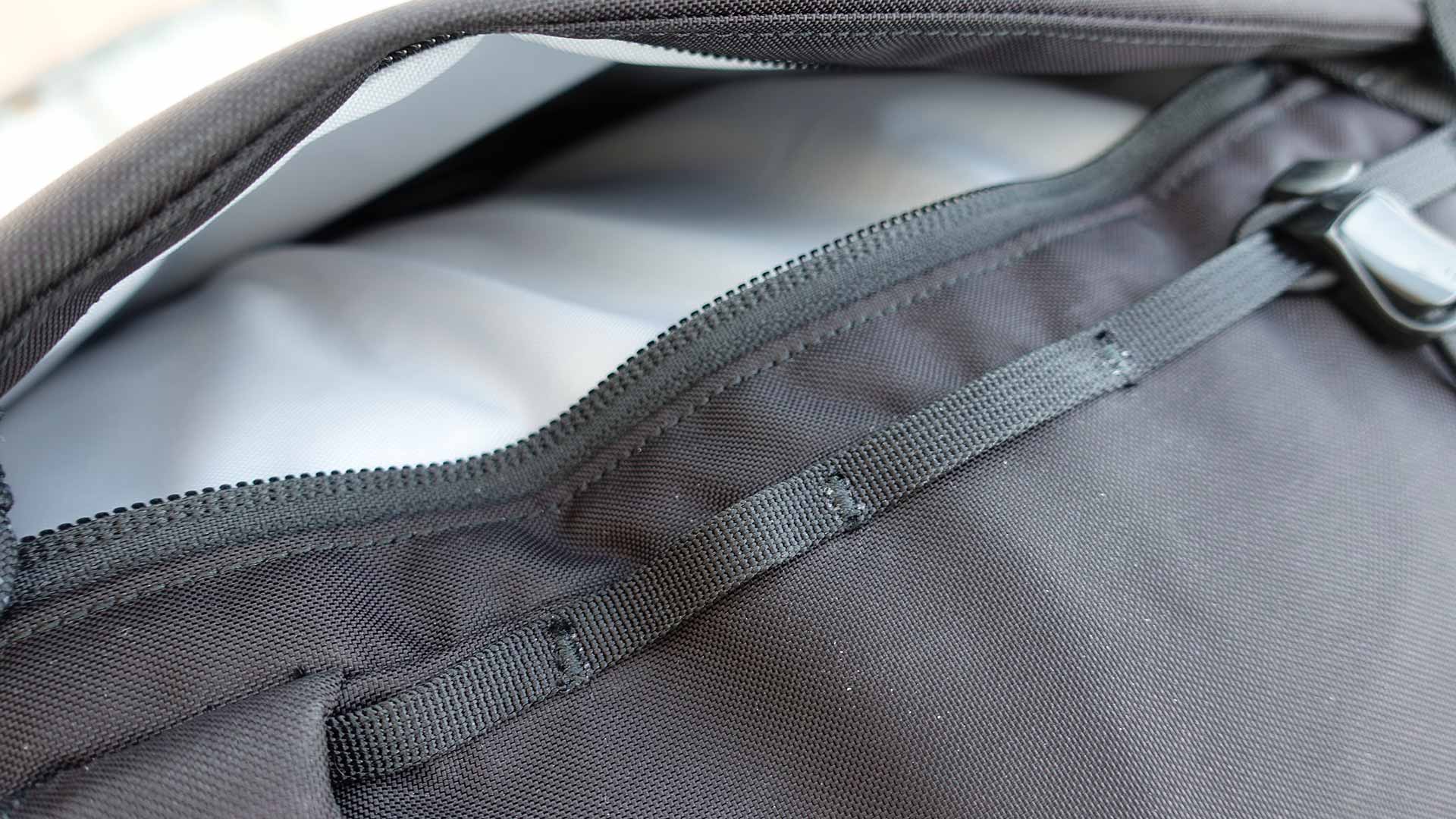 Arc'teryx Brize 32 Backpack - Closeup View of Front Zippered Pocket