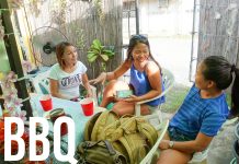 BBQ at Kevin’s, How to Cook a Montana Grilled Onion, & Getting Even with USS Midway Sailors in 1979 Barbecue on Baloy Beach Philippines Barrio Barretto Overstay Road Filipinas