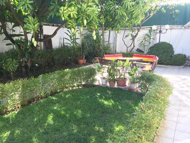 Best Hotel Vientiane Laos Lalco AR Outdoor Sitting Area Garden