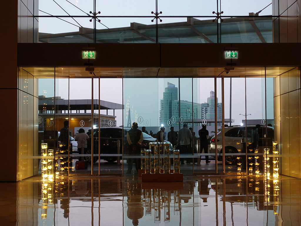 Best Hotel in Dubai Intercontinental Dubai Festival City Review Entrance to Lobby Sony RX100 V