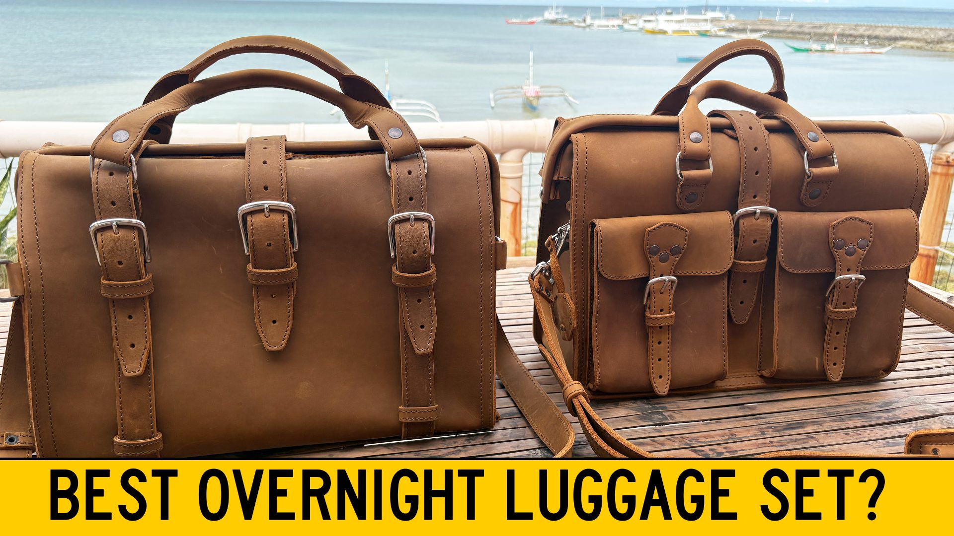 Best Overnight Luggage Set Saddleback Leather Flight Bag Tobacco