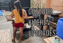 Bought TWO New Cooking Tables – Spent BIG Money ($26 USD) to Renovate the Outdoor Kitchen! Bought TWO New Cooking Tables - Spent BIG Money ($26 USD) to Renovate the Outdoor Kitchen! #cooking