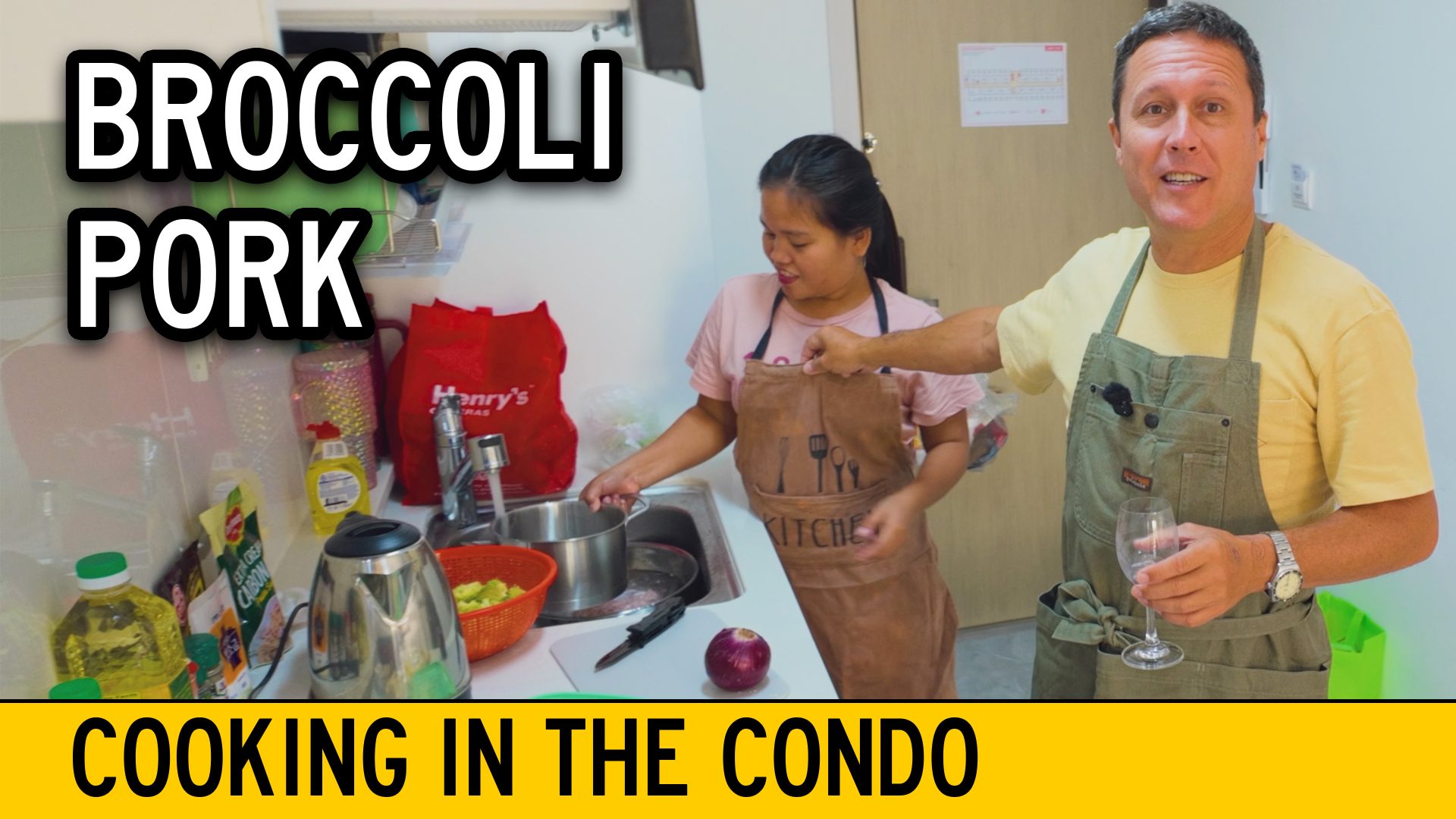 Filipina Wife Learns How To Cook Broccoli Pork