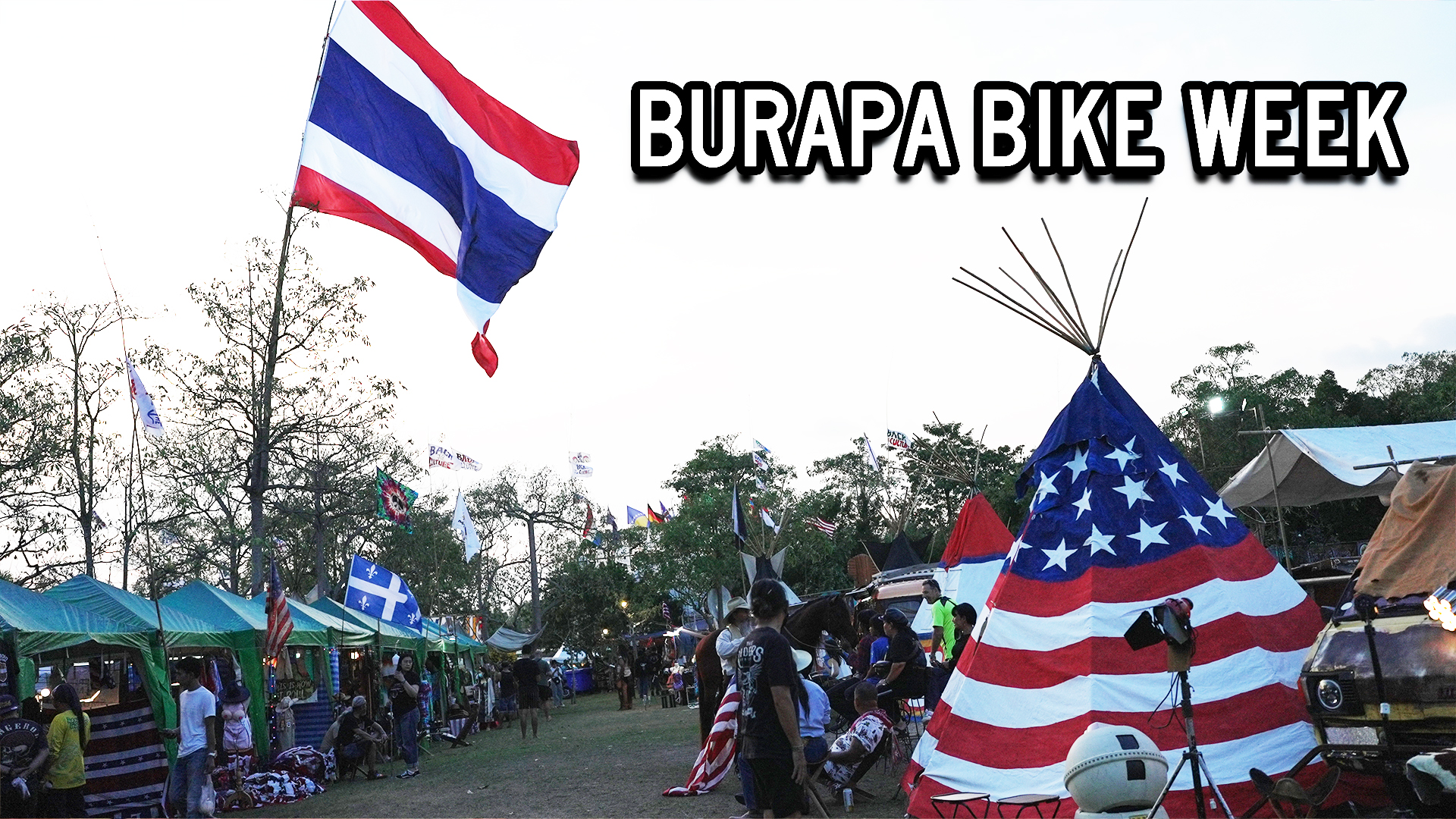 Burapa Bike Week Pattaya 2023 Flags