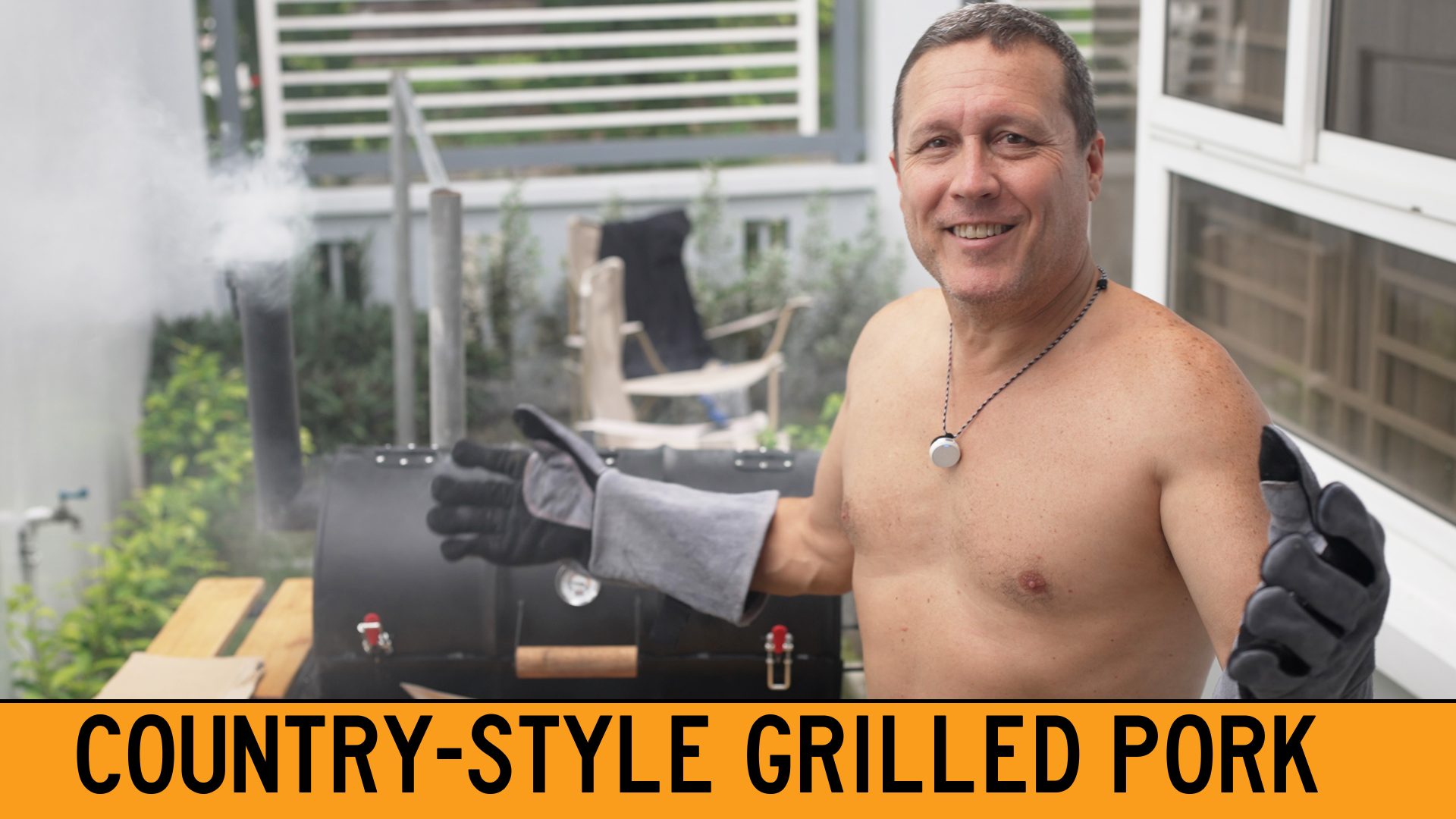 I'm Cooking Country-Style Pork and Chicken on the Charcoal Barbecue Grill