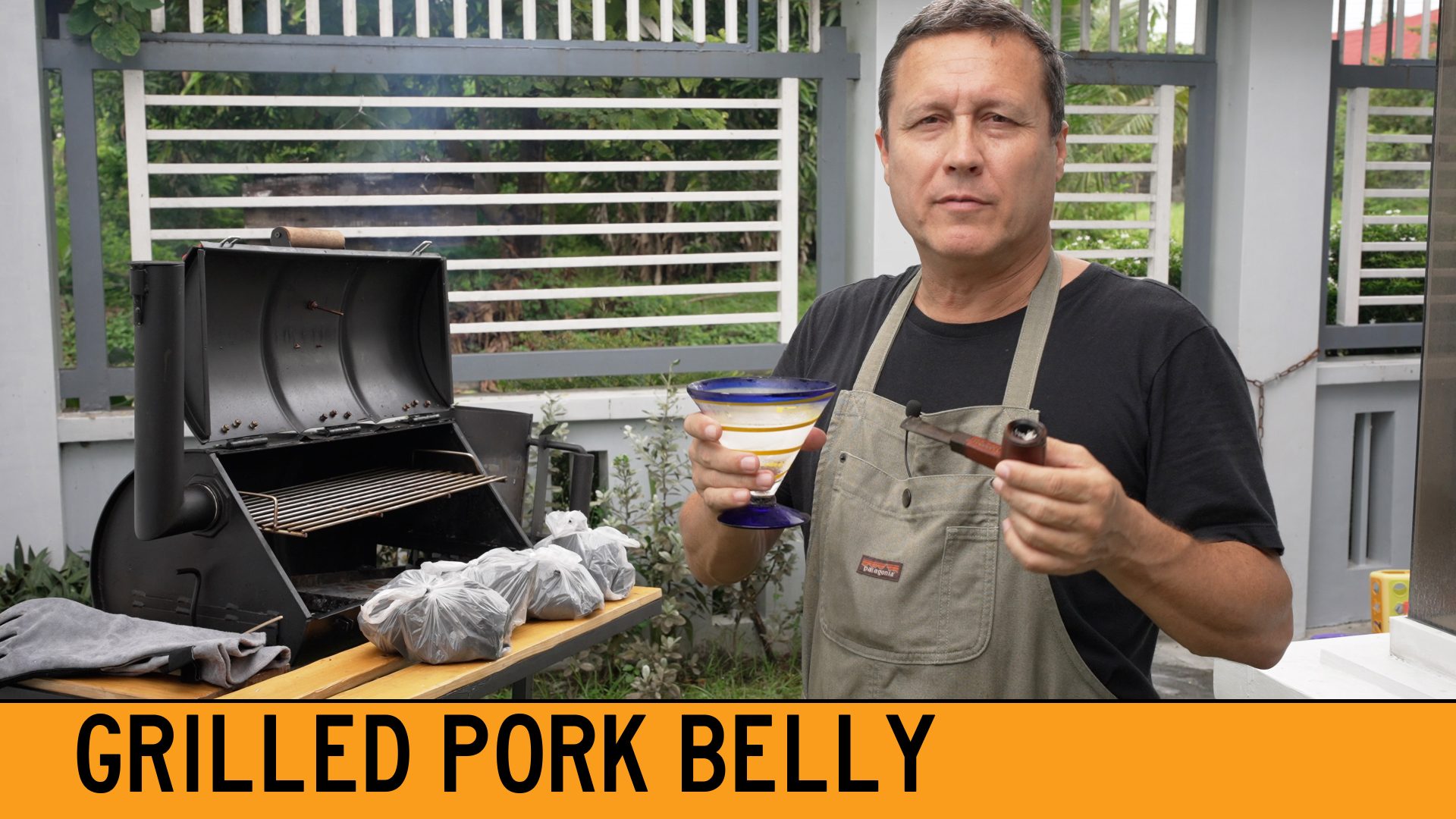 Barbecue Pork Belly and Country Style Pork on the Barbecue Grill Cooking Show