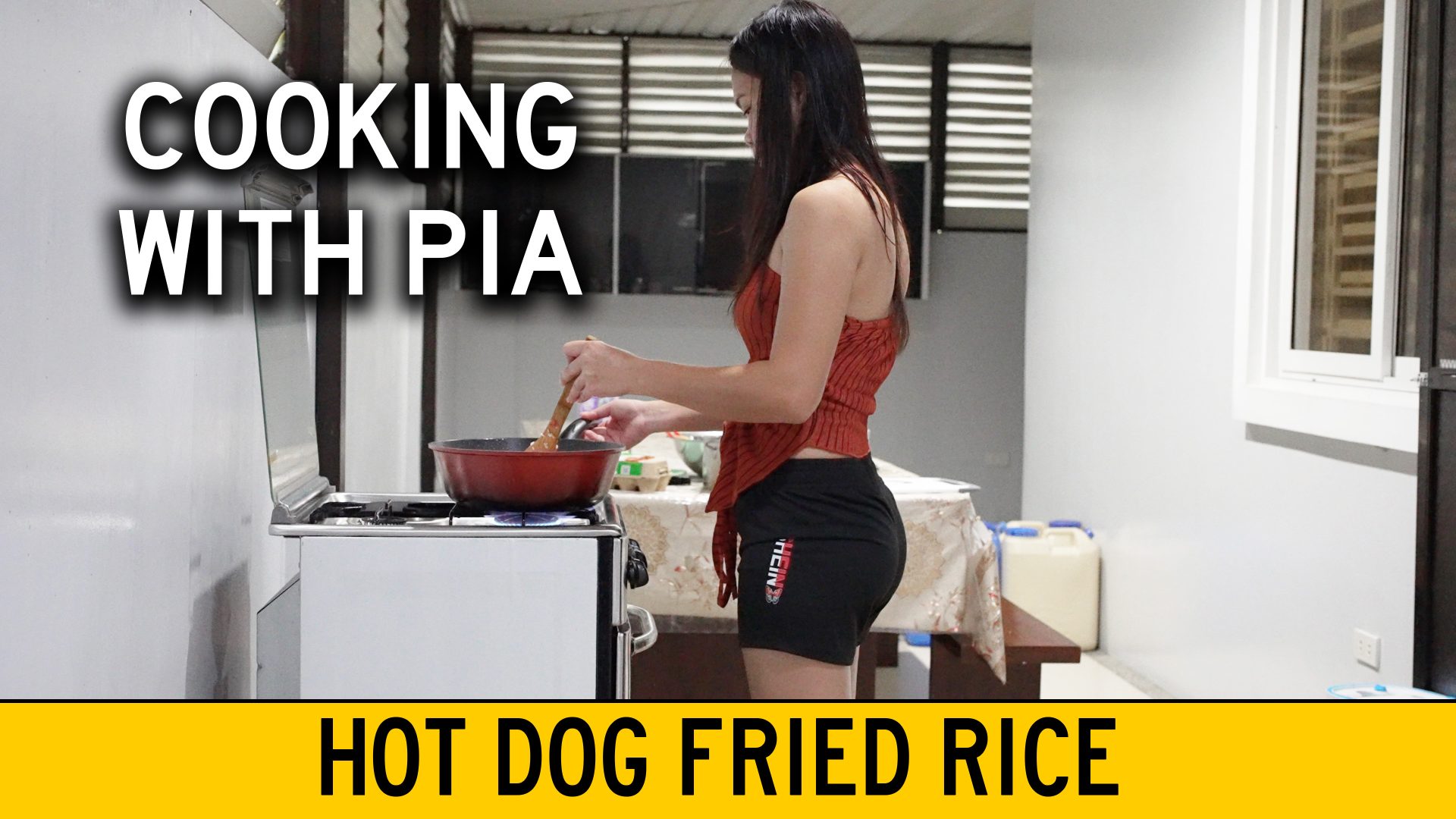 Cooking With Pia Hot Dog Fried Rice Overstay Road