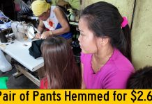 We Got 2 Pair of Forrest G.’s School Uniform Pants Hemmed for $2.65 Cost of Living in the Philippines How Much Are Clothing Alterations