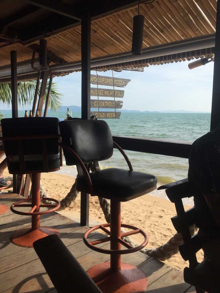 Drifters Cafe - Pattaya, Thailand - View of Beach