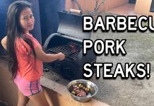 2 Filipinas COMPLAIN About My Barbecue Skills and Technique! Filipina Wife Barbecue Pork Steaks Angeles City Philippines Lifestyle
