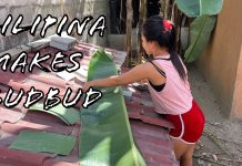 Filipina Wife Poaches 2 Banana Leaves from the Neighbor So She Can Make Budbud (Coconut Sticky Rice) Filipina Wife Makes Budbud Philippines Lifestyle