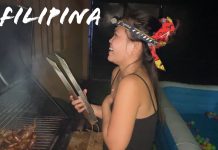 Filipina Wife #2 REFUSES to Wear a Bra While Barbecuing! #CookingShow Filipina Wife Refuses to Wear Bra while Barbecuing Chicken Wings