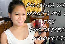 Filipina Wife #1 Wants ME to Taste Test the EXPIRED Korean Noodles THEN Sends Me Out in the Rain! Filipina Wife Wants Me to Try the Expired Noodles