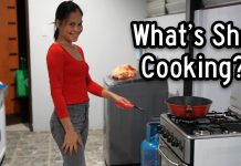 Filipinas Quiet Outside? Found Them Eating Mangoes. Pia Cooks Supper. Flo, Madi & Maria Play Jenga. Filipinas Quiet Outside? Found Them Eating Mangoes. Pia Cooks Supper. Flo, Madi & Maria Play Jenga.