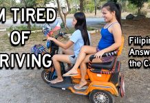 Filipinas Receive Flight Training on the Tesla Chopper! Filipinas Practice Driving the Tesla Chopper Angeles City Philippines Overstay Road