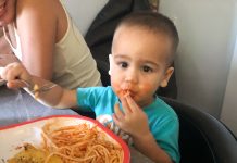 Spaghetti, Forrest G. Rides on a Dump Truck, Eggs & Lemon Hair Conditioner, Counting Pesos, SR Pizza Forrest G. Eating Spaghetti