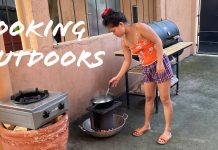 Goodbye Flo, Walk Around Angeles, Cooking Outdoors with Cast Iron & Charcoal, and Cabbage Soup! Goodbye Flo, Walk Around Angeles City Philippines, Cooking Outdoors Cast Iron Barbecue Charcoal Grill
