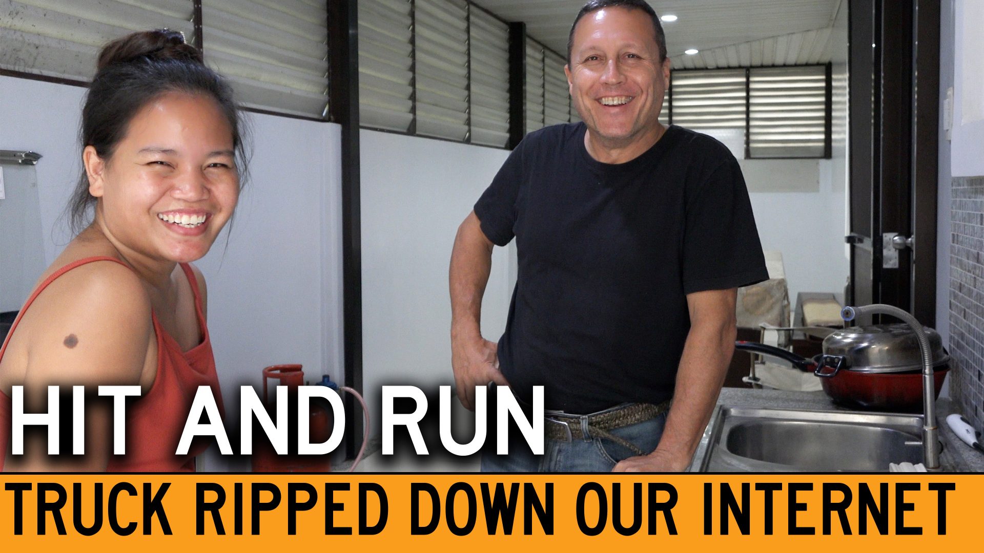 Hit-and-Run Truck Ripped Down Our Fiber Optic Internet Line!