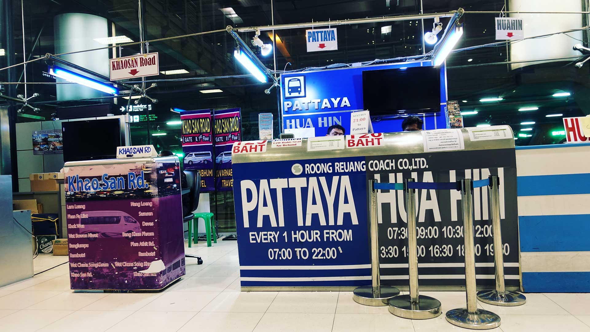 How to Get to Pattaya from Suvarnabhumi Airport for 120 Baht - Thailand