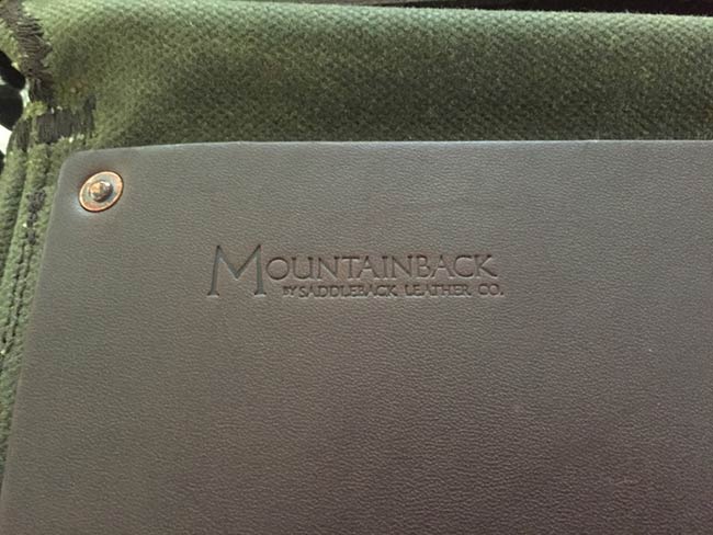 Indiana Gear Bag Saddleback Leather Mountainback Review - Logo