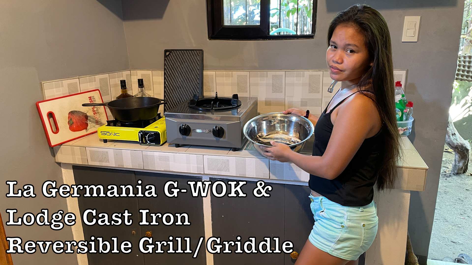 La Germania Gas Stove GWOK and Lodge Cast Iron