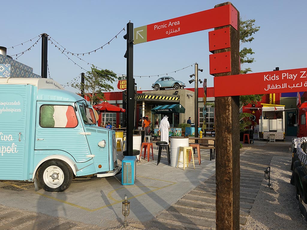 Last Exit Street Food Truck Park Dubai Abu Dhabi Picnic Area