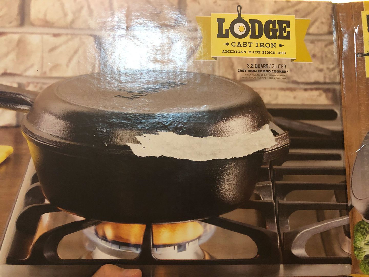 Lodge 3 Qt. Cast Iron Combo Cooker