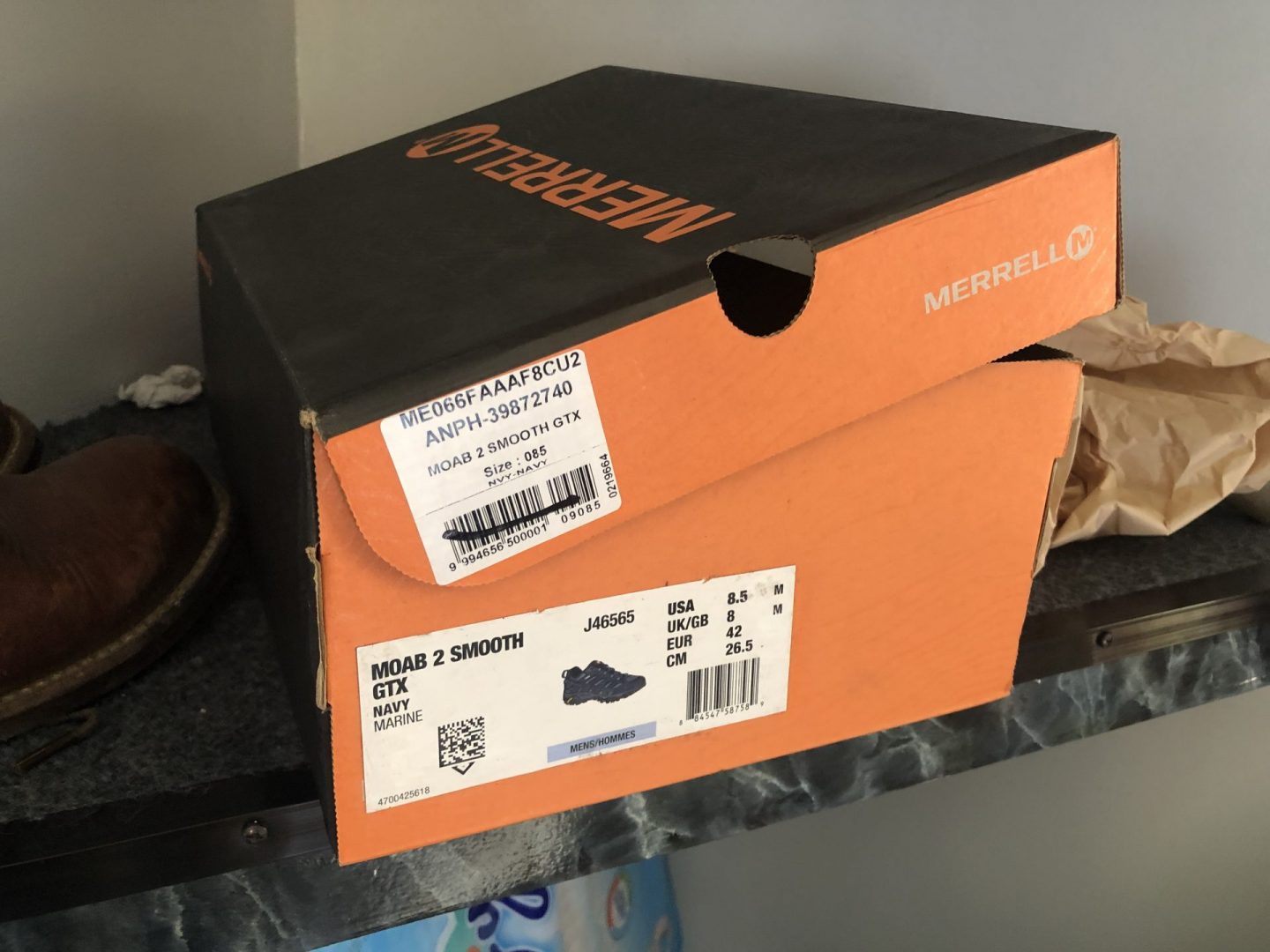 Merrell MOAB 2 Gore-Tex Navy Marine Box