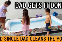 Old Single Dad Cleans The Swimming Pool, Serves As Lifeguard, & Rocks Out to 80’s Music Old Single Dad Cleans The Swimming Pool, Serves As Lifeguard, & Rocks Out to 80's Music