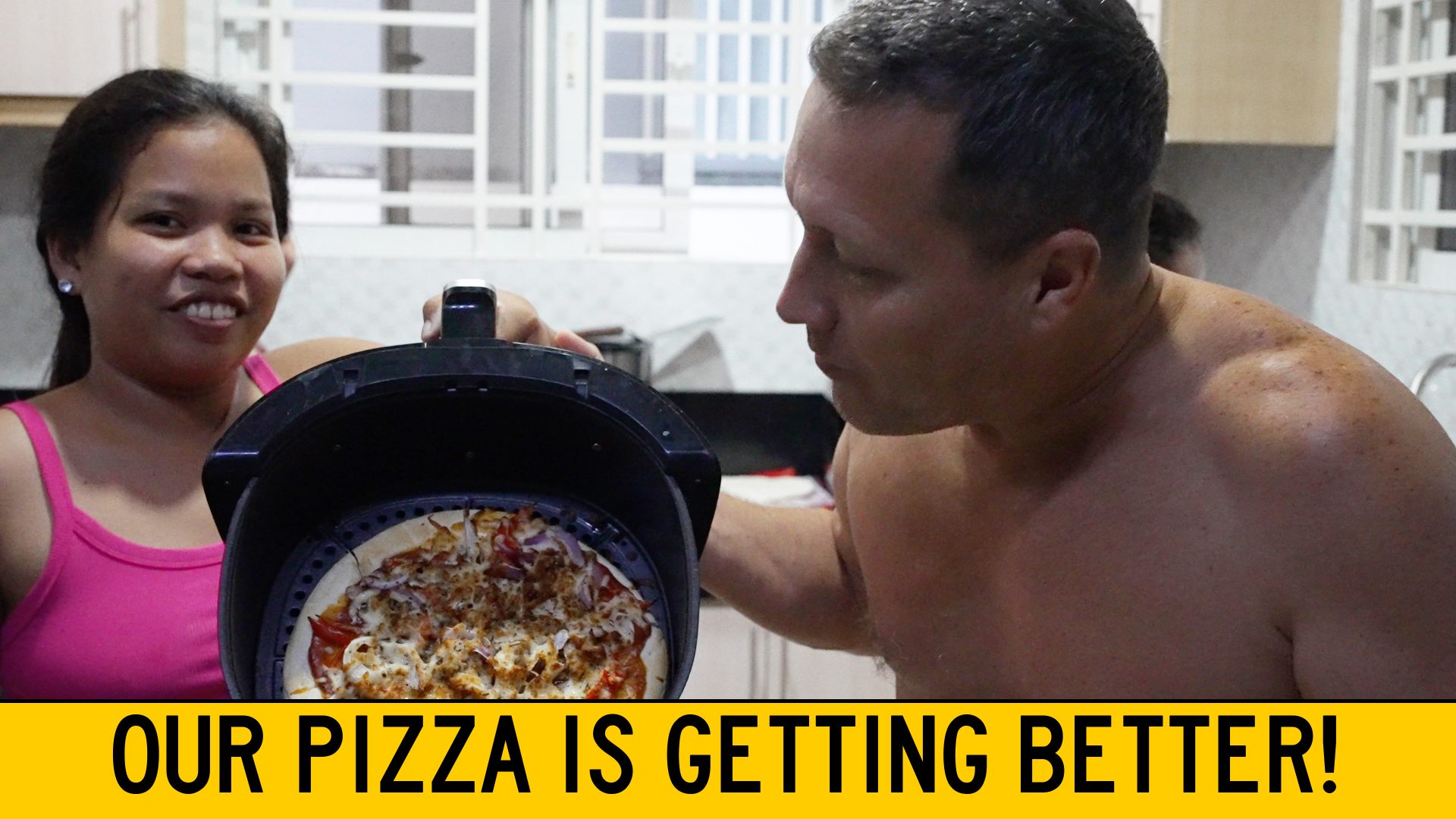 Our Pizza Is Getting Better In The Air Fryer