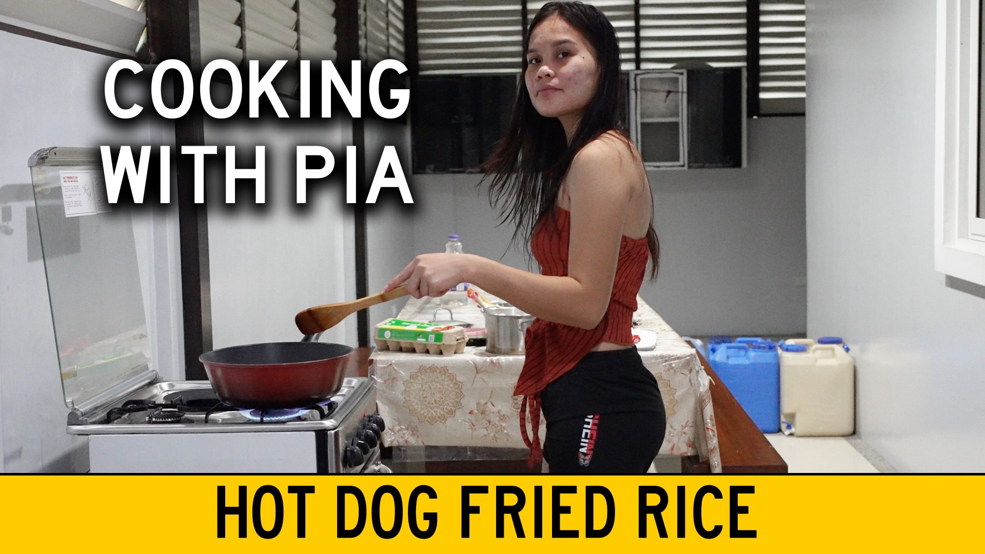 Overstay Road Cooking with Pia Hot Dog Fried Rice