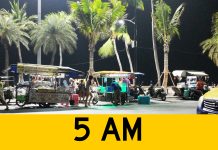 Motorbike Ride At 5 AM Pattaya Beach at 5 AM