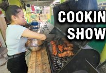 Filipinas Make Squash Lumpia and Barbecue Pork Filipinas Make Squash Lumpia and Barbecue Pork