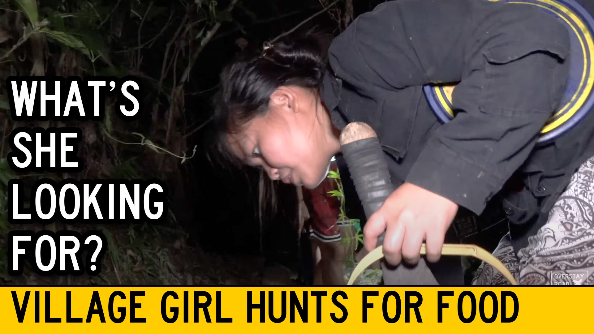 Philippines Village Girl Hunts For Food
