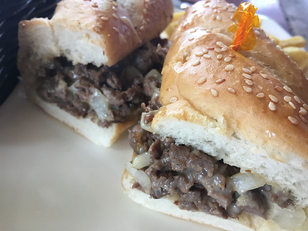 Phillies Sports Grill & Bar - Angeles City, Philippines - Philly Cheesesteak Sandwich with Onions