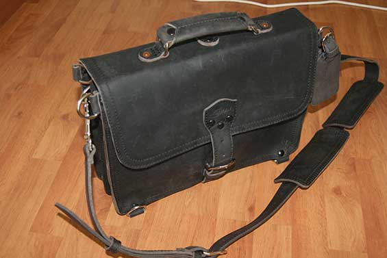 Saddleback Leather Thin Briefcase Rugged and Elegant