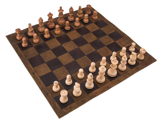 Saddleback Leather Tournament Chess Board